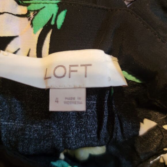 LOFT Black Size 4 Floral Maxi Dress - Picture 7 of 7